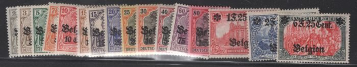 Belgium Scott#: N10-25 Michel#: ** F/VF