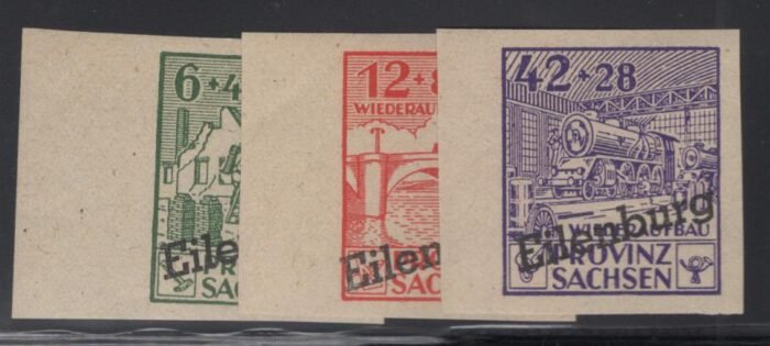 Germany Post WWII Locals Eilenburg Michel#: IB-IIIB** VF