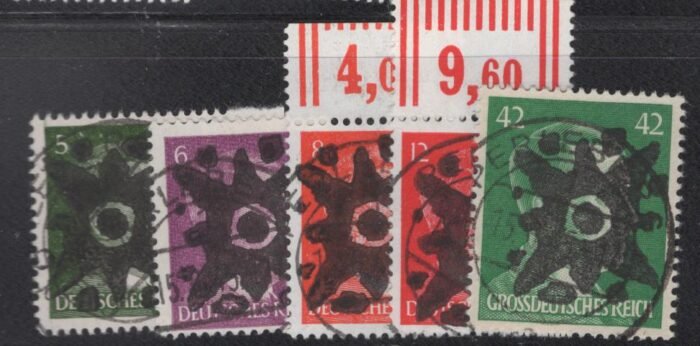 Germany Post WWII Locals Perleberg Michel#: 1-5 U  VF
