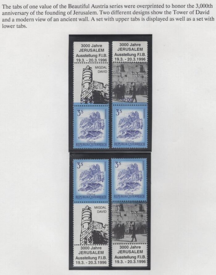 Austria Advertising Labels/ Part III Judaica
