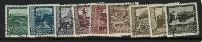 Austria: Scott# B57-65 Michel#: postally U F/VF