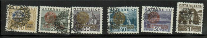 Austria: Scott# B87-92 Michel#: CTO F/VF