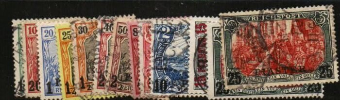 German Offices in Turkey Scott#: 13-24,24B Michel#: U F/VF