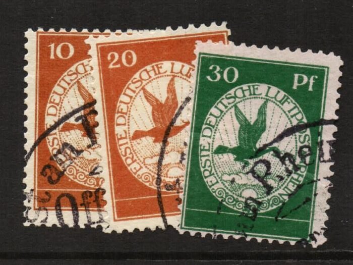 Germany Scott#: Michel#: I-III U F/VF Early Air Mail Issues