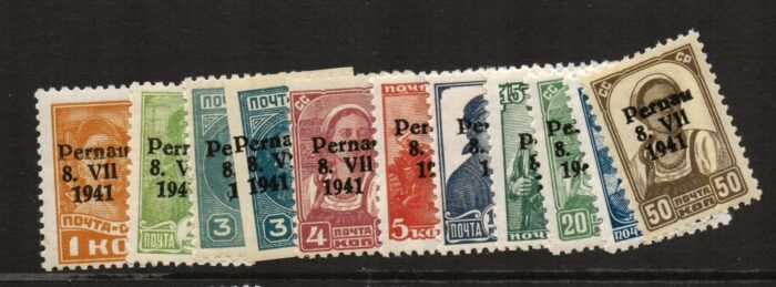 Pernau Scott#: Michel#: 1 II - 10 II w 3 II A,B ** F/VF