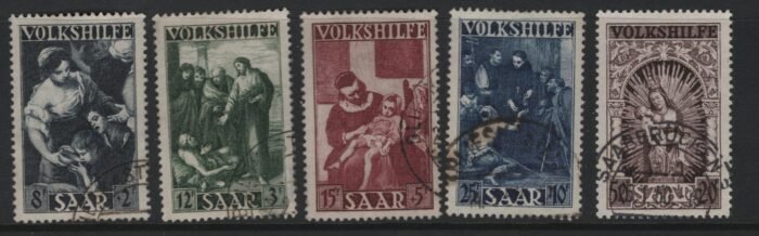 Saar Scott#: B69-73 Michel#: U VF