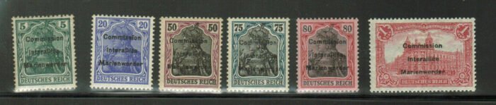 Marienwerder Scott#: 24-31 Michel#: ** F/VF expertized