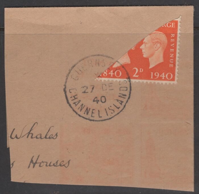 Guernsey Scott#: Michel#: 2 U on piece VF