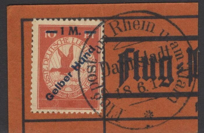 Germany Scott#: Michel#: IV U F/VFon piece Early Air Mail Issues