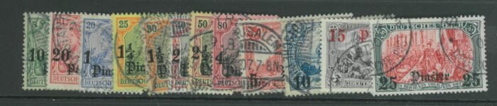 German Offices in Turkey Scott#: 31-42 Michel#: U F/VF
