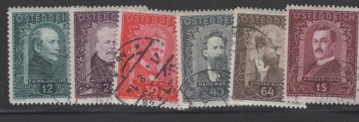 Austria: Scott# B100-5 Michel#: postally U F/VF