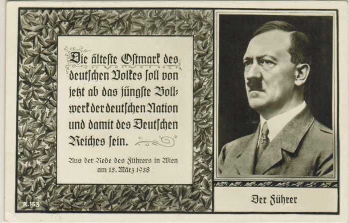 Germany Post Card Third Reich Hitler fotocard with 1938 Birthday card with special Graz birthday cancel