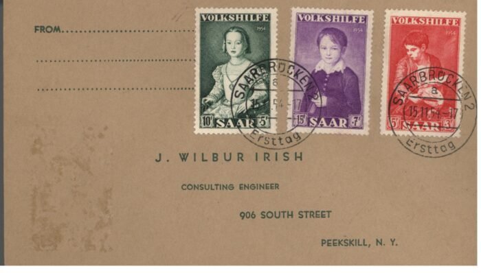 Saar Michel#: U F/VF MI 354-6 FDC