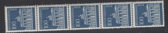 Germany Scott#: 9N255 var Michel#: 290R ** coil strip of 5 VF