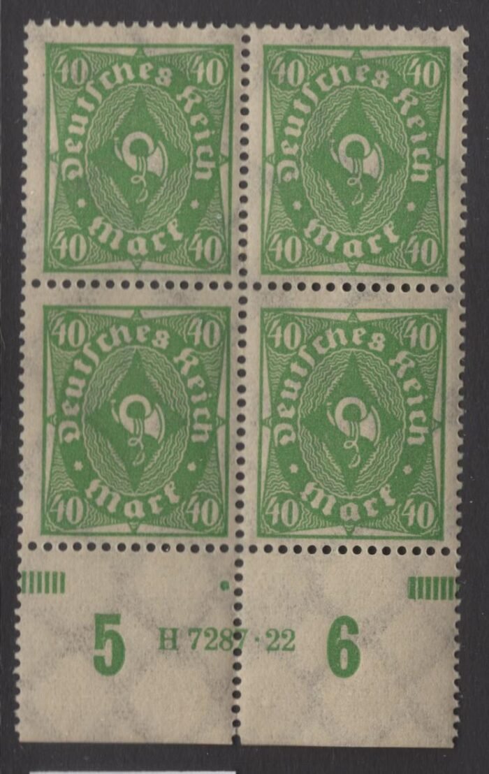 Germany Scott# 193MI 232 H 7287.22 **