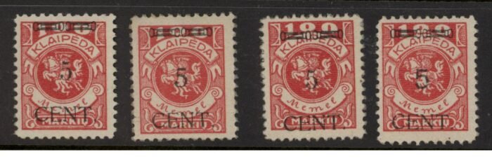 Memel Scott#: N55 var Michel#: 180I-IV ** F/VF