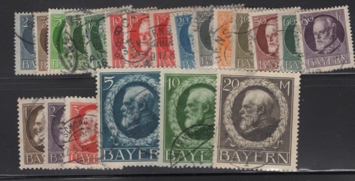 Bavaria Scott#: 94-114 Michel#: U F/VF