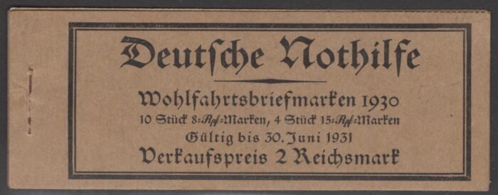 Deutsches Reich Michel#: MH29.3 ** F/VFexploded  Booklet