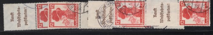 Deutsches Reich Michel#: S239-42 U F/VF