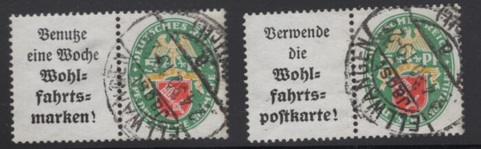 Deutsches Reich W34/W35 U F/VF