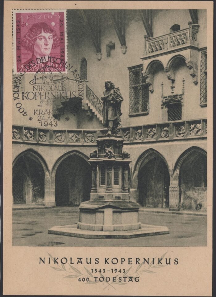 Germany Third Reich Kopernikus 400th anniversary franked with Gen Govt stamp