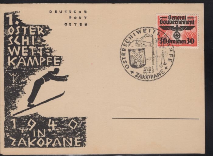 General Government MI 30 on cacheted post card unaddressed with special cancel VF