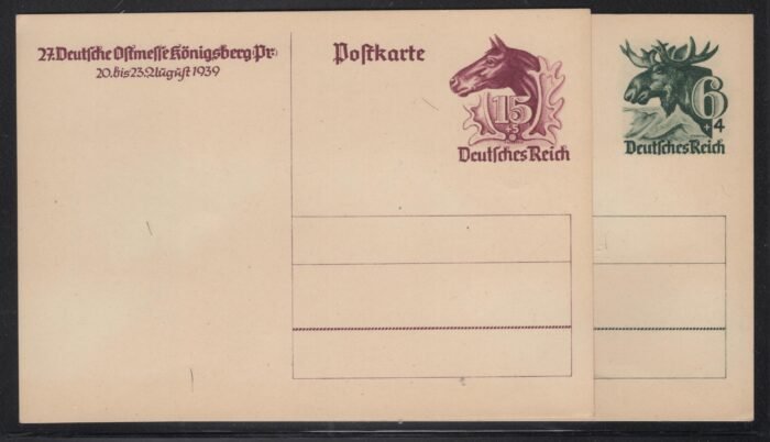 Third Reich Michel#: P280-81 mint cards VF