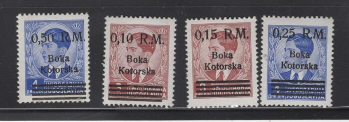 Kotor Scott#: B1-4 Michel#: 7-10*  F/VF