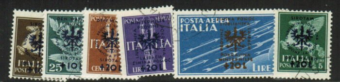 Yugoslavia Scott#: NB15-20 Michel#: 39-44 CTO VF