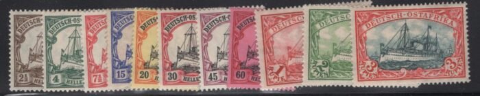 German East Africa Scott#: 31-41 Michel#: * F/VF