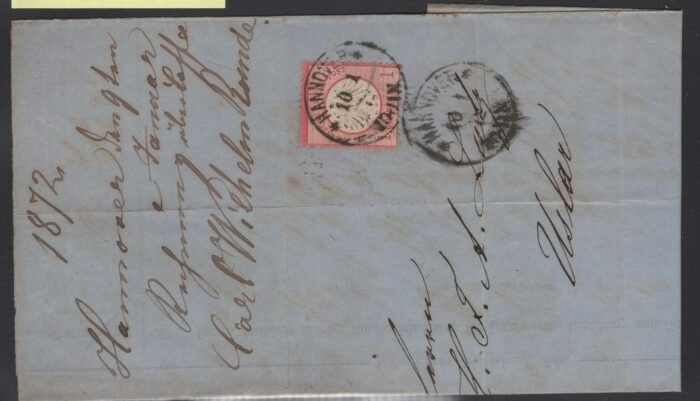 Deutsches Reich MI 4 folded letter F/VF