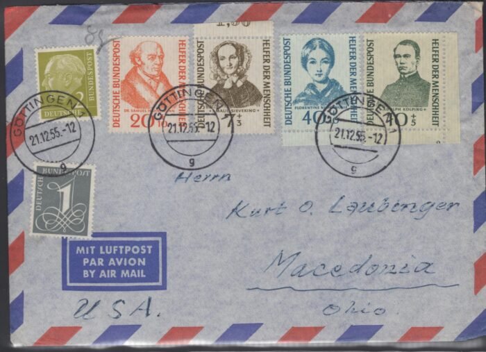 Bundesrepublik MI 222-25,26,177 F/VF letter enclosed