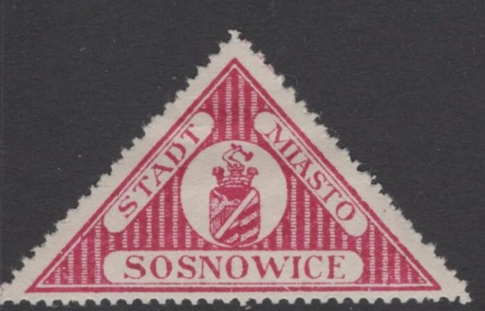 Sosnowice MI 5a lilac red* F/VF