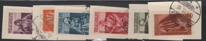 Saar Scott#: B54-60 Michel#: U VF on piece