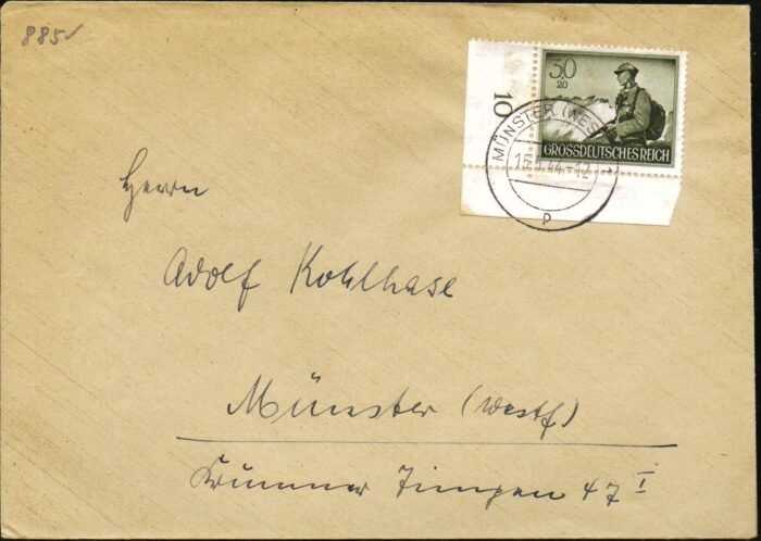 Germany Cover Third Reich Michel#: 885 VF cover