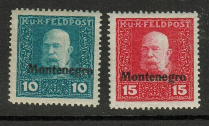Montenegro Scott#: 1N3-4 Michel#:I - II **  VF