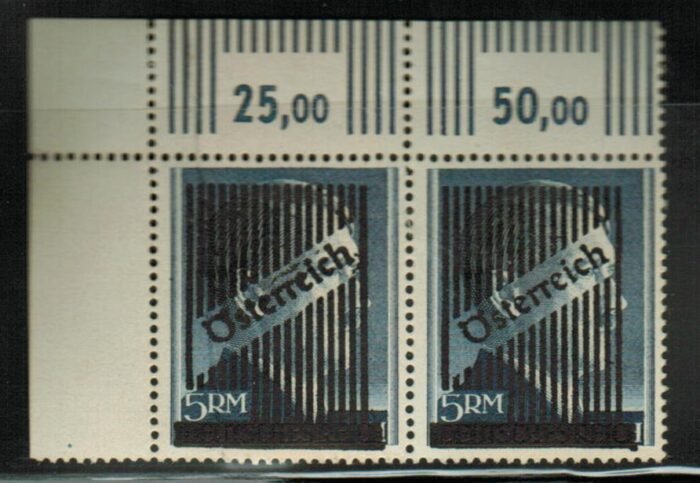 Austria: Scott#: Michel#: VdBPa ** VF right stamp sound and expertized - the left stamp has a severe natural paper crease and is not counted but is also expertized