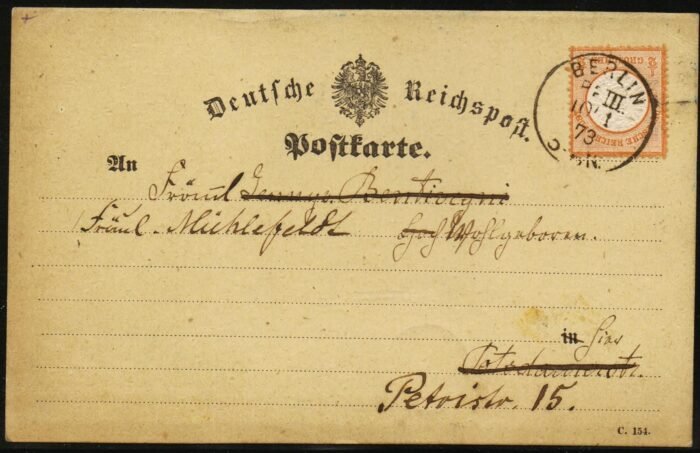 Deutsches Reich SC 16 on post card VF