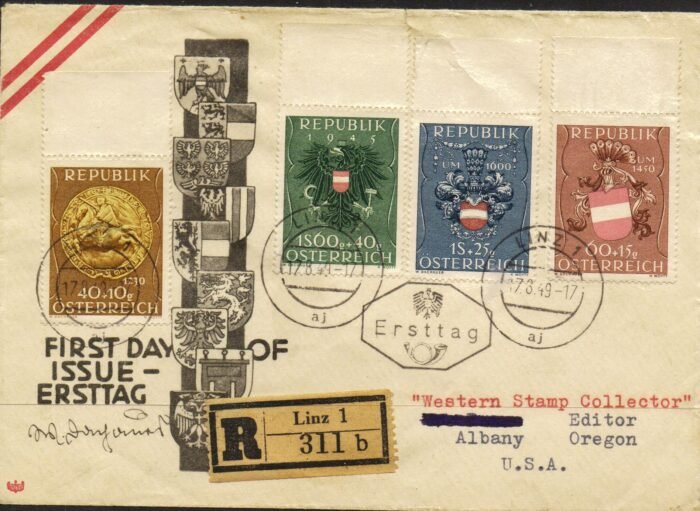 Austria MI 937-40 FDC VG