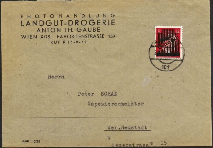 Austria MI 681post card VF