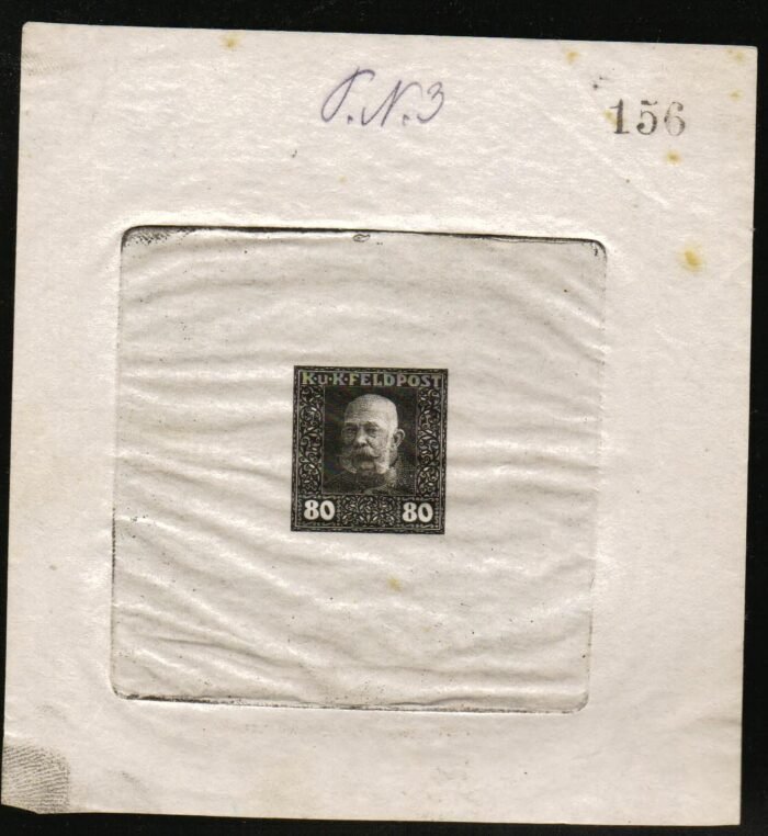 Austria MI 41 Phase 3 proof imperforate VG/F
