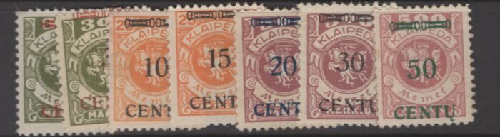 Memel Scott#: N44-50 Michel#: ** F/VF