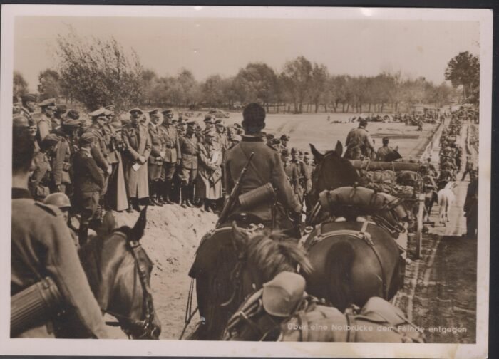 Germany Post Card Third Reich Michel#: U Fine Hitler fotocard in Poland Hoffman P11 franked with Gen Govt stamps