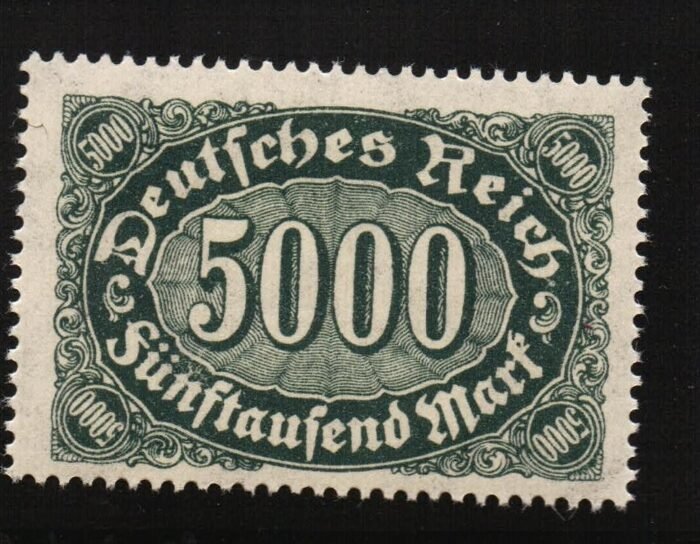 Germany Scott 208 variety Michel 256d ** F/VF expertized