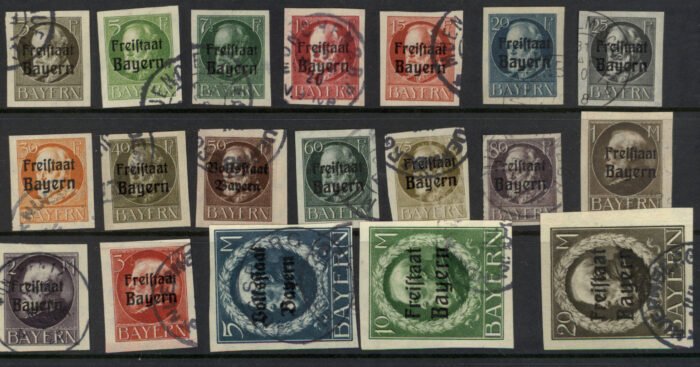 Bavaria Scott#: 212-30 Michel#: postally U F/VF